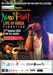 Maxi Priest Live @ Hikka Vibration – 11th August 2012