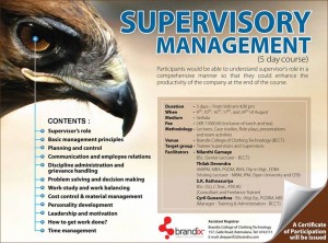 Supervisory Management – 5 Days Workshops in Colombo