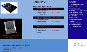 Tablet PC’s introductory Offer in Srilanka