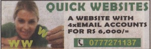The Lowest Price for Website with 4 x Emails – Rs. 6,000.00