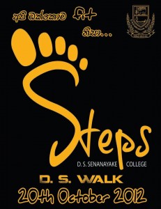 D.S.Senanayake College Walk 2012 – Steps 