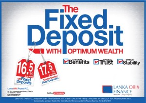 Lanka Orix Finance Fixed Deposit 17.5% per Annum