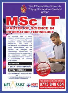 MSc in IT from ICBT Campus