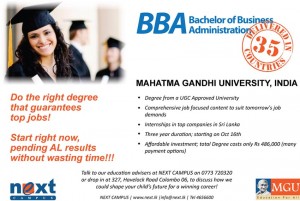 Bachelor of Business Administration (BBA) Degree in Srilanka