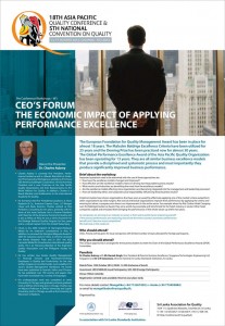 CEO’s Forum the Economic Impact of Applying performance Excellence Workshop in Srilanka