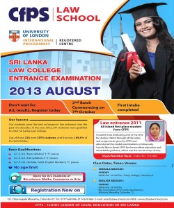 CFPS Law Entrance Classes for August 2013 Law Entrance examinations