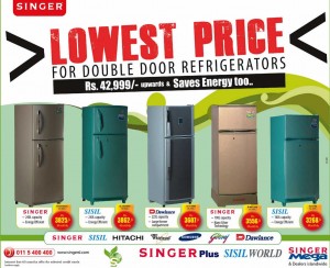 Double Door Refrigerators from Singer