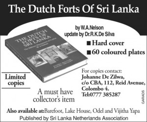 The Dutch Forts of Srilanka – A Publication 