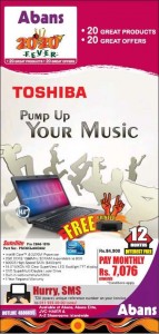 Toshiba Satellite Laptops for Rs. 84,900.00