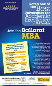 University of Ballarat MBA in Srilanka