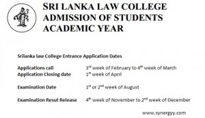 Srilanka Law College Entrance Exam – Application, Examination and Result Releasing Dates