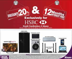 20% Discount for HSBC Credit card at Abans Srilanka