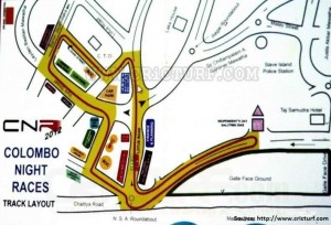 Colombo Night Race 2012 Map