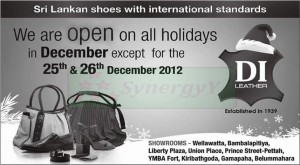 DI Leather Showrooms opens on all Holidays in December 2012