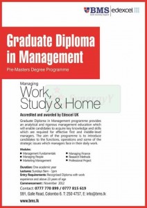 Graduate Diploma in Management – Pre Master Degree Programme