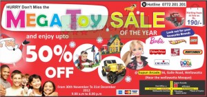 Mega Toy Sale of the Year 2012 in Sri Lanka by Supun Arcade