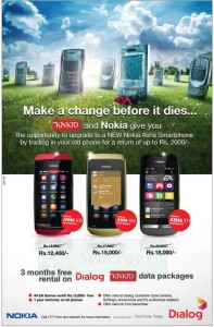 Nokia – Dialog Nokia Asha Smart phones on exchange offer in Srilanka