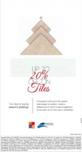 Rocell Discounts Upto 20% on Tiles – Dec 2012