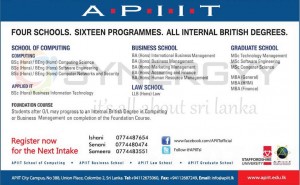 APIIT Degree Programmes New Intakes - January 2013