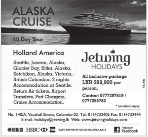 Alaska Cruise 10 day tour – Rs. 399,900.00 per Person (All Inclusive)