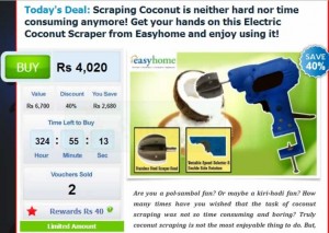 Buy Electric Coconut Scraper through Anything.lk for Rs. 4,020.00