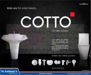 COTTO bath ware from St. Anthony’s Hardware