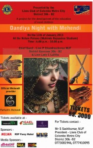 Dandiya Night with Mehendi eventain Colombo - 11th January 2013