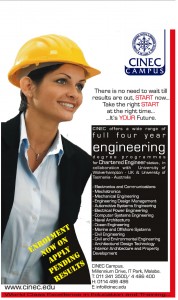 Engineering Degree Programme CINEC Campus – New Intakes