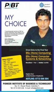 Final Year  B.Sc (Hons) Computing, B.Sc Computer System & Networking Degree Programme by PIBT
