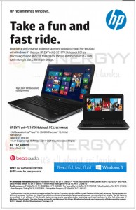 HP ENVY dv6-7210TX Notebook PC for Rs. 152,500.00+ Taxes