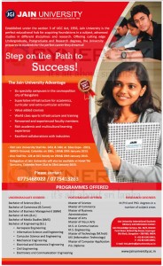 JAIN University in India, Degree Programmes