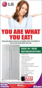 LG Side by Side Refrigerators for Rs. 234,900.00 by Abans – January 2013