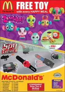 McDonald’s FREE Toy Gifts for Every Happy Meals in island wide
