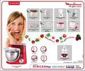 Moulinex Kitchen wears Special offers by SINGER  – January 2013