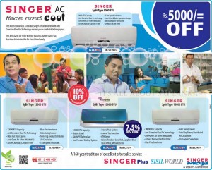 Singer Air Conditioner – 7.5% to 10% off – January 2013