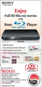 Sony Blu-ray Disc Player for Rs. 19,990.00 