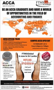 ACCA tutor FTMS Global Academy now in Srilanka