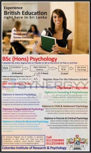Diplomas and Degrees in Psychology in Sri Lanka