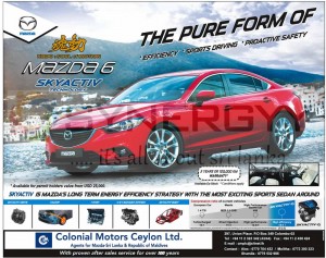 Mazda 6 for USD 25,000 in Srilanka – for Permit Holders – February 2013