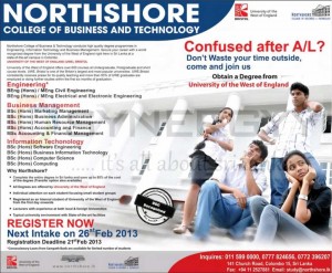 Northshore College of Business and Technology New Take from 26th February 2013