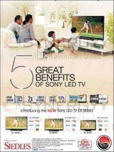 Sony LED TV New Prices for February 2013