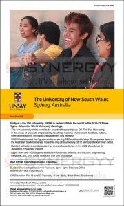 The University of New South Wales – 2013 Intakes for Srilankan Student