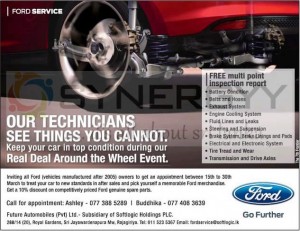 10% off on Ford Genuine Spare Parts from 15th to 30th March 2013