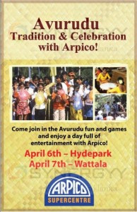 Avurudu Tradition & Celebration with Arpico on 6th and 7th April 2013