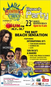 Bentota Beach Fest 2013 – 23rd March 2013 at Bentota Beach