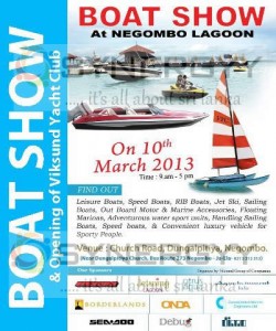 Boat Show at Negombo Lagoon, Srilanka on 10th March 2013