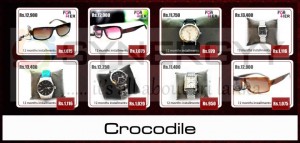 Buy Crocodile Branded Watches and Sunglasses for 12 months installment