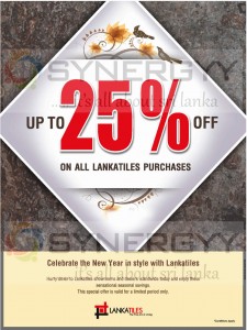 Discounts upto 25% from Lanka tiles - March 2013