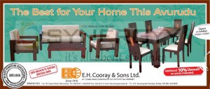 E.H Cooray & Sons Furniture for sale in this New Year season with 10% Discount