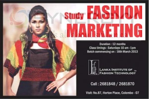 Fashion Marketing Course by Lanka Institute of Fashion Technology – March 2013